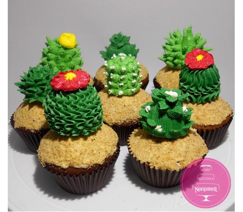 Капкейки Праздничные Кактусы 1
