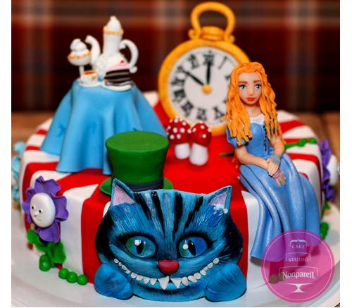 Торт Дитячий Аліса в Задзеркаллі