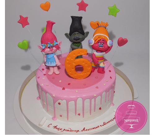 Торт Детский Тролли 1