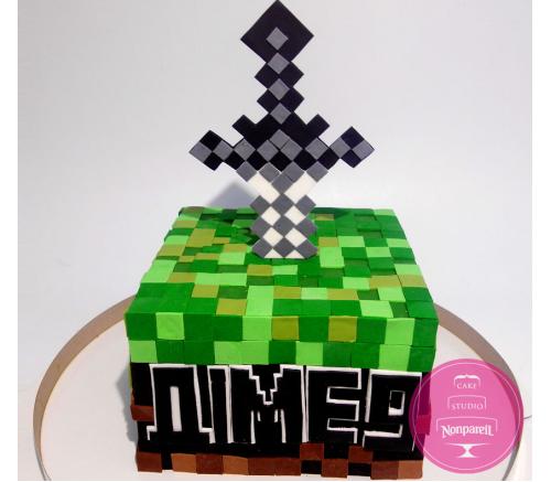 Торт Детский Пиксельный меч