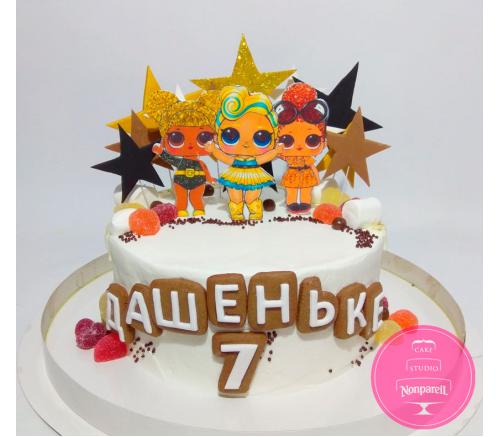Торт Детский Куклы LOL 5