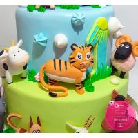 Торт Детский Синий трактор 1 Торт Детский Синий трактор 1