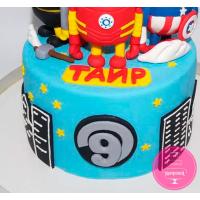 Торт Дитячий Міньони супергерої 1