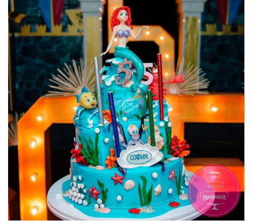 Торт Детский Русалка Ариэль