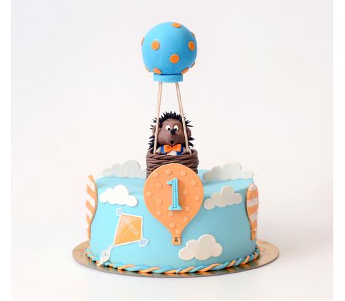 Торт Детский Ёжик на воздушном шаре