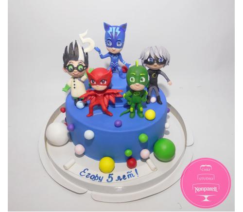 Торт Детский Герои в масках 2