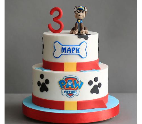 Торт Дитячий Щенячий патруль Гонщик
