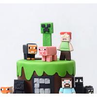 Торт Детский Майнкрафт в сборе 1