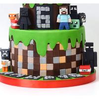 Торт Детский Майнкрафт в сборе 1