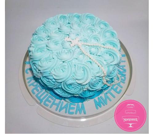 Торт Детский На крестины в креме
