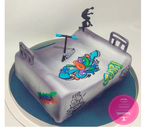 Торт Детский для Скейтбордиста 1