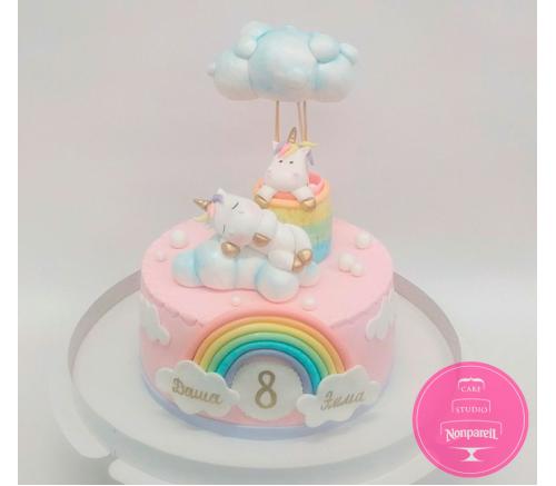 Торт Детский Единорожки 1