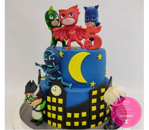 Торт Детский Герои в масках 3