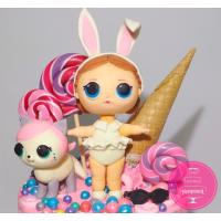 Торт Детский Куклы LOL с карамельками Торт Детский Куклы LOL с карамельками