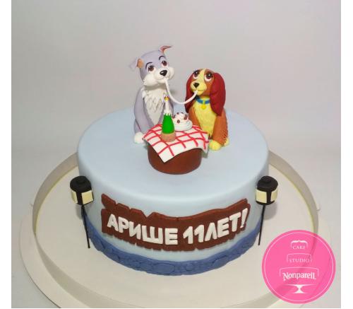 Торт Детский Леди и Бродяга