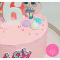 Торт Детский Куклы LOL кремовый 1 Торт Детский Куклы LOL кремовый 1