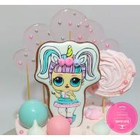 Торт Детский Куклы LOL с карамельками 1 Торт Детский Куклы LOL с карамельками 1