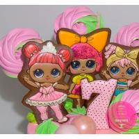 Торт Детский Куклы LOL с пряниками Торт Детский Куклы LOL с пряниками