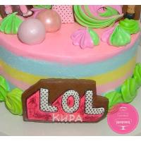 Торт Детский Куклы LOL с пряниками Торт Детский Куклы LOL с пряниками
