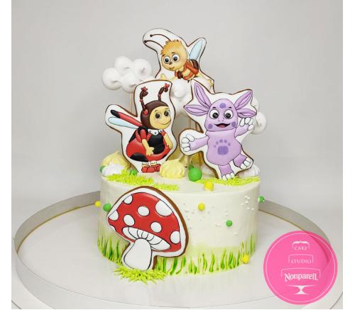 Торт Детский Лунтик с пряниками 1