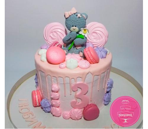 Торт Дитячий Ведмедик Тедді кремовий