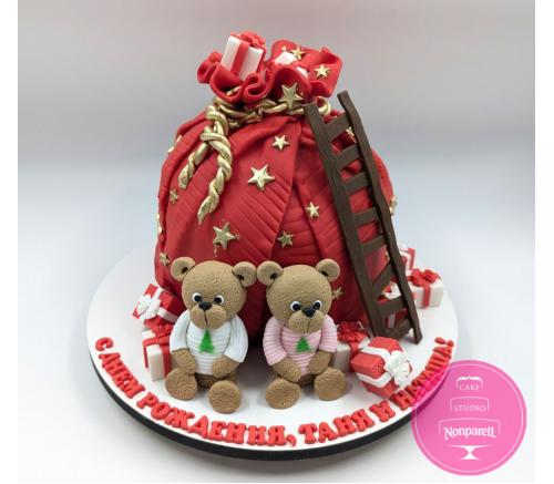 Торт Детский Новогодний мешок