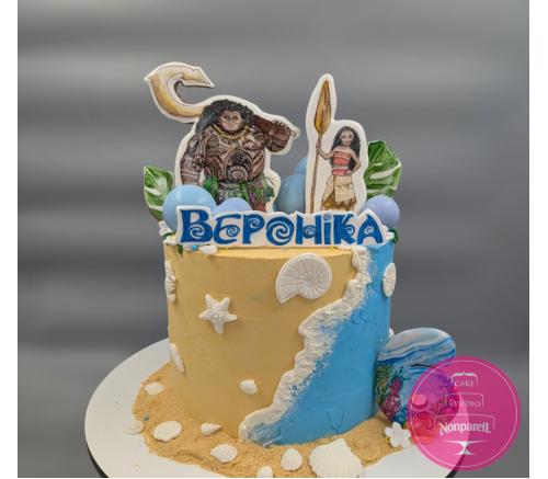 Торт Детский Моана с пряниками 1