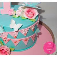 Торт Детский Мятный на годик девочке