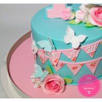 Торт Детский Мятный на годик девочке