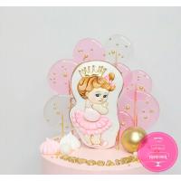 Торт Дитячий Дівчинці на рік із пряниками 3