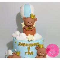 Торт Детский На годик с мишками Торт Детский На годик с мишками