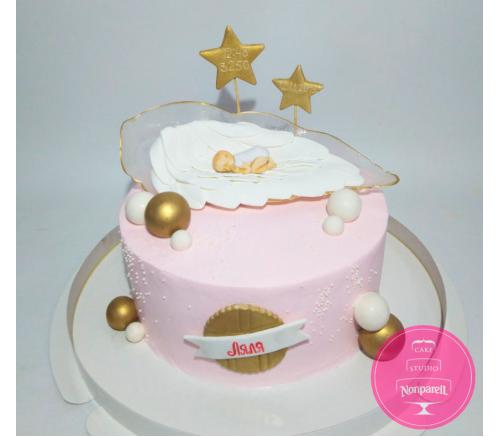 Торт Детский На рождение девочки 3