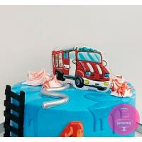 Торт Дитячий Пожежна машина з пряниками
