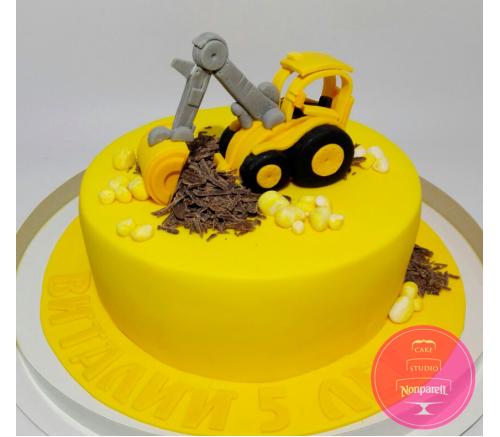 Торт Детский С экскаватором