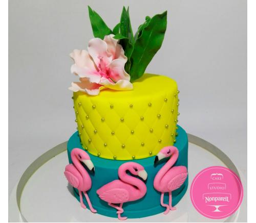 Торт Детский с Фламинго
