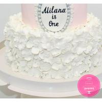 Торт Детский с Короной на годик девочке 1 Торт Детский с Короной на годик девочке 1