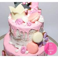 Торт Детский Девочке на годик с пряниками 1