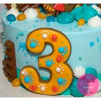 Торт Детский Три кота кремовый 1 Торт Детский Три кота кремовый 1