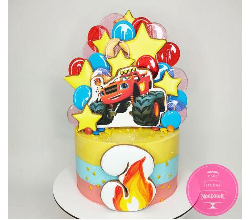 Торт Детский Вспыш с пряниками 1