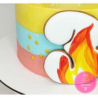 Торт Детский Вспыш с пряниками 1