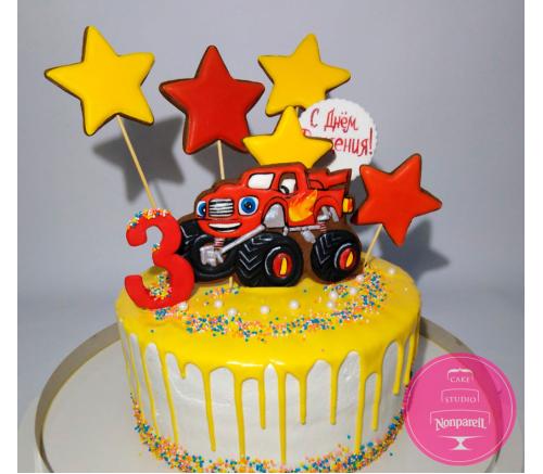 Торт Детский Вспыш с пряниками