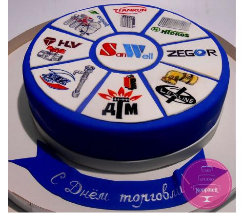 Торт Корпоративний З днем торгівлі