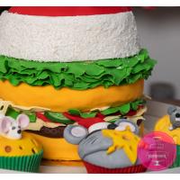 Торт Святковий Новорічний бургер