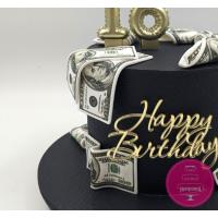 Торт Праздничный с долларами Торт Праздничный с долларами