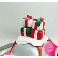 Торт Святковий Новорічний автомобіль Торт Святковий Новорічний автомобіль