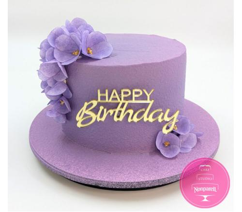 Торт Праздничный Вафельный с цветами