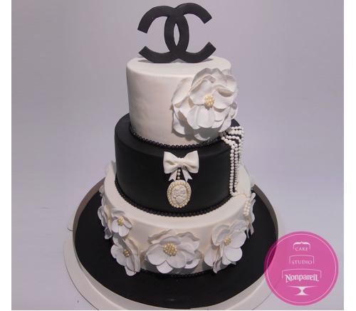 Торт Свадебный Шанель