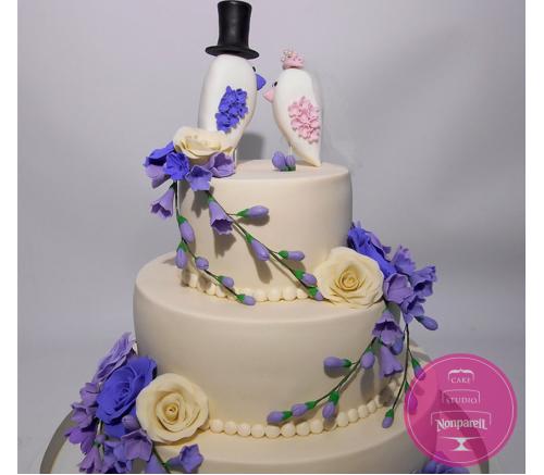 Торт Свадебный Свадебные птички