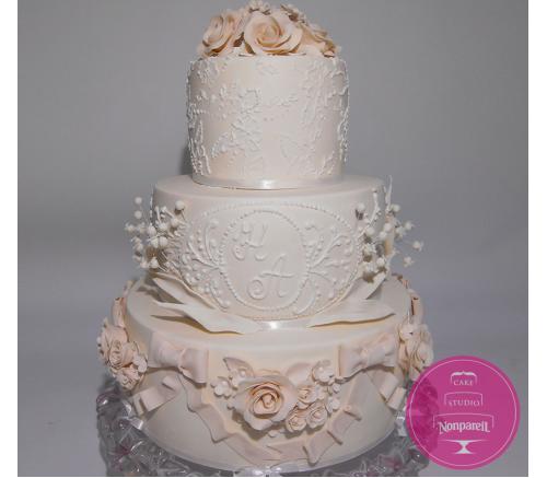Торт Свадебный Цветочный