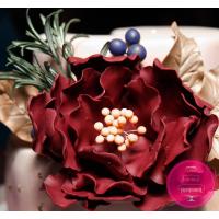 Торт Свадебный Бордовый цветок Торт Свадебный Бордовый цветок